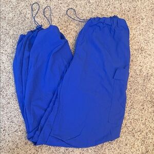 Blue Parachute Jogger Pants